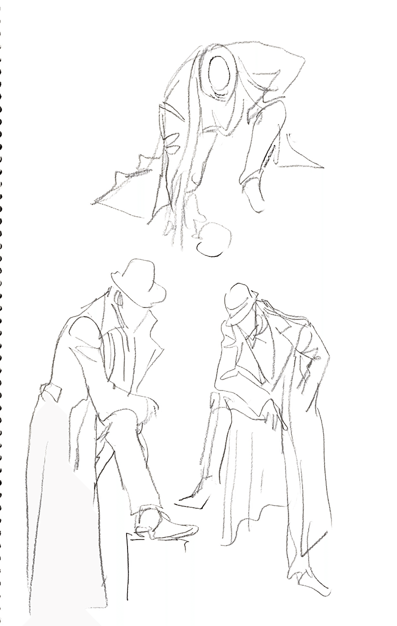 19 01 06 男性を描く コート回 未散ソノオ Note