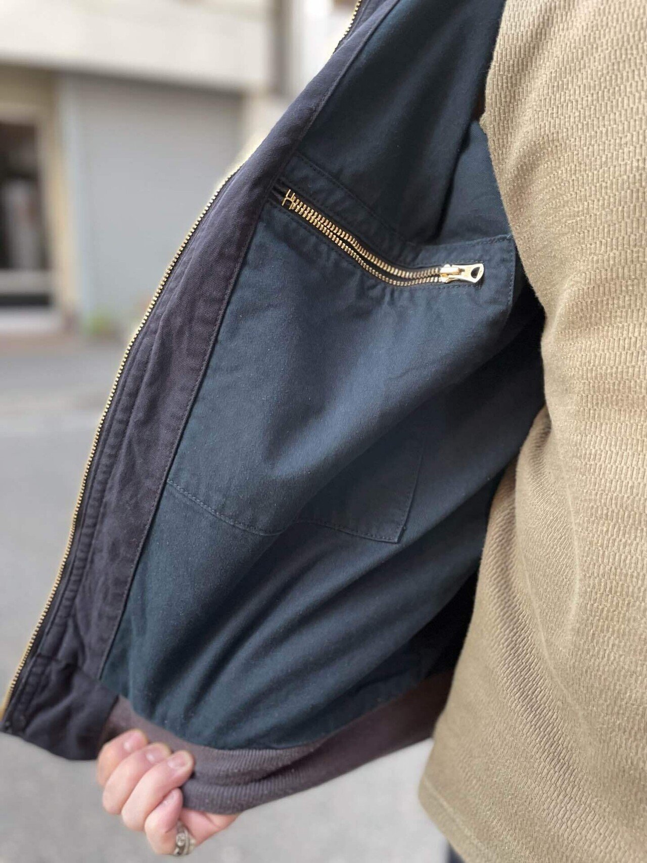 THE FLAT HEAD ダックハンター マウンテンパーカー HUNTER ブラック マウンテンパーカー THE FLAT HEAD ダックハンター