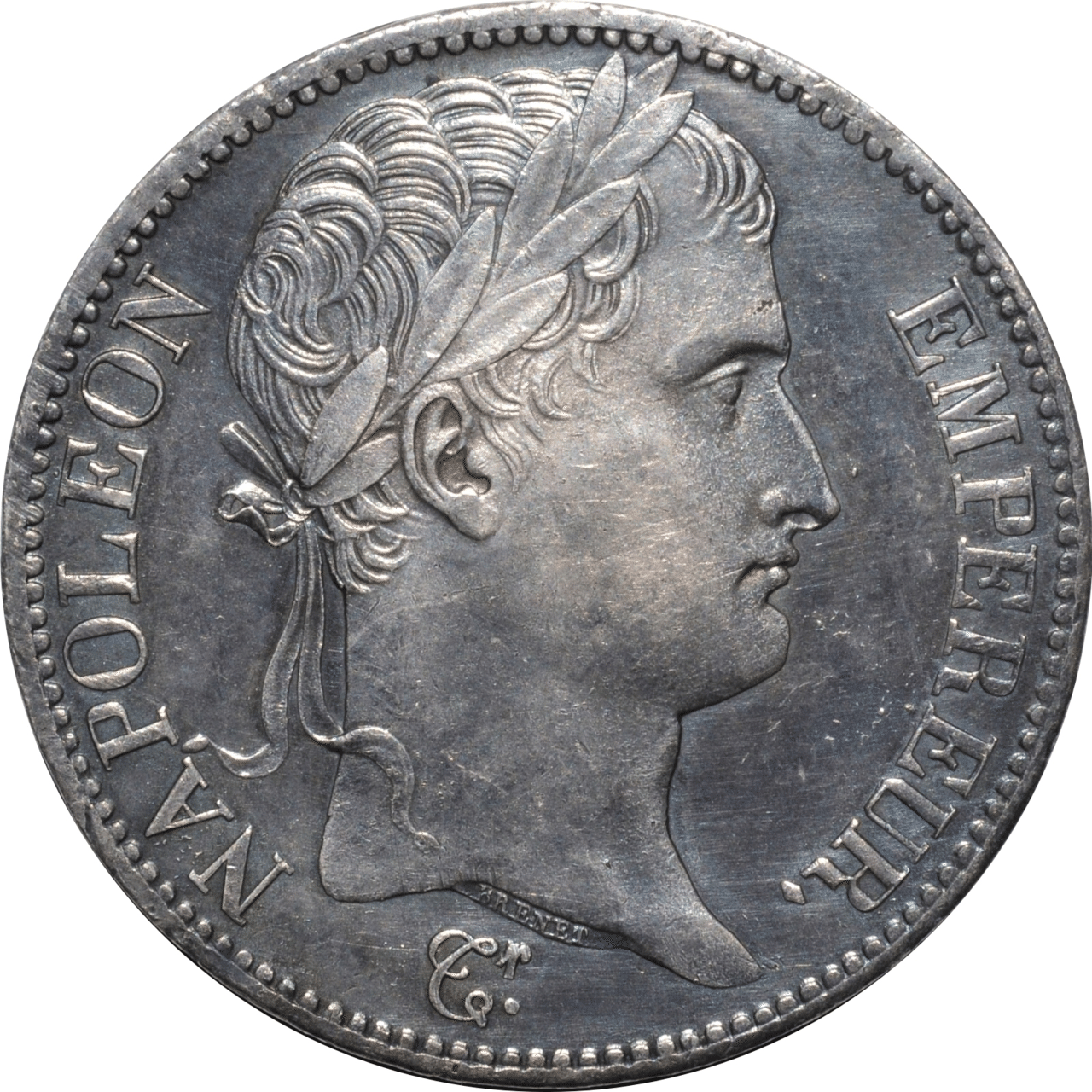 古銭 フランス 1811年 5フラン銀貨 ナポレオン1世 - 貨幣
