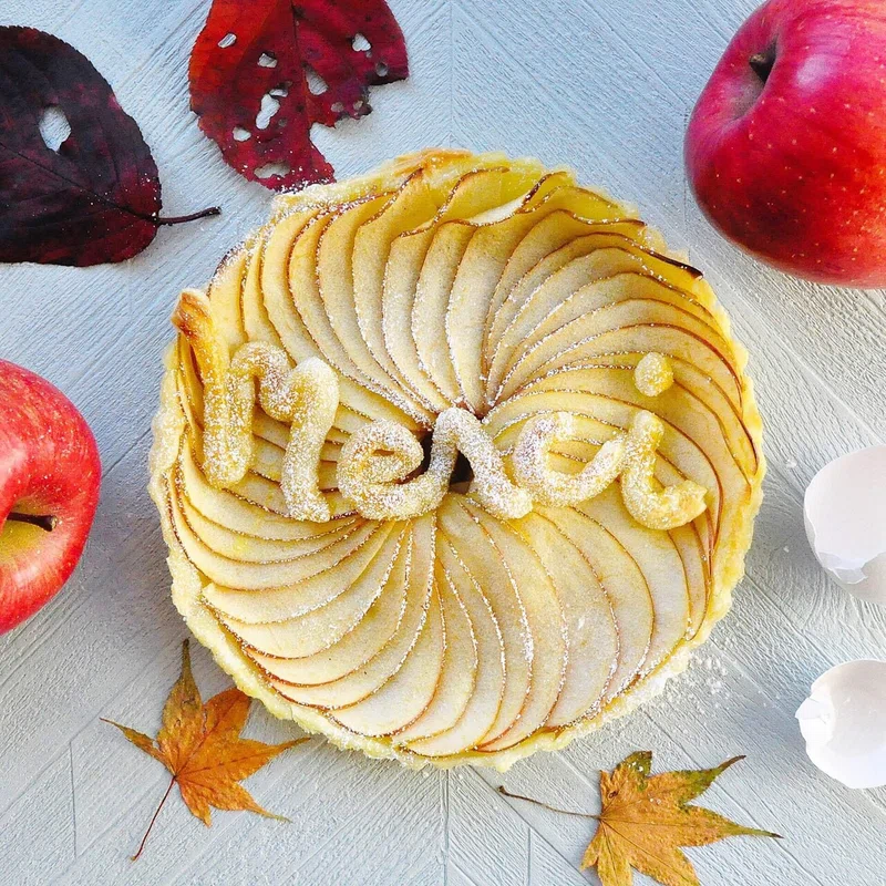 Merciアップルパイ｜food_art5