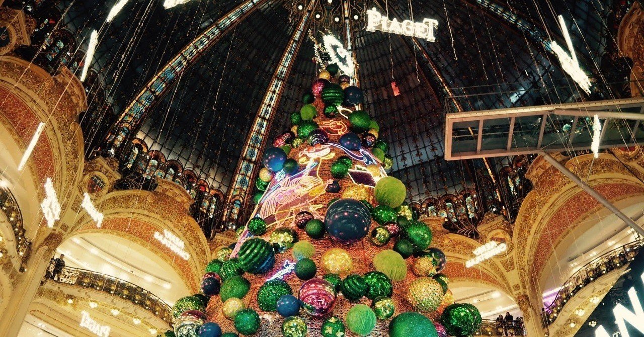 パリのクリスマスツリーと、宴の後の野良ツリー_パリ節約自炊生活番外