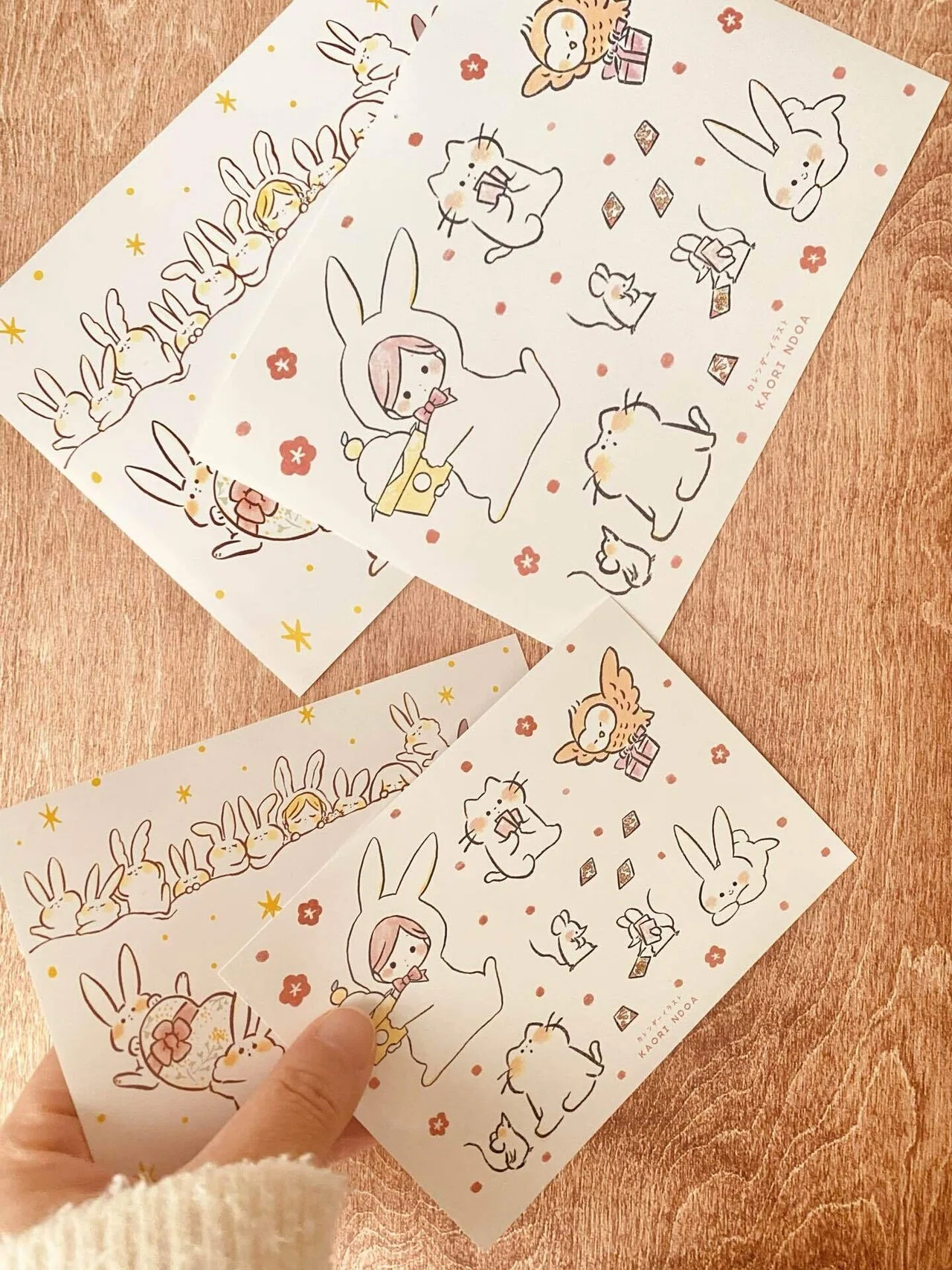 ローソンプリントで配信！｜のだかおり イラストレーター