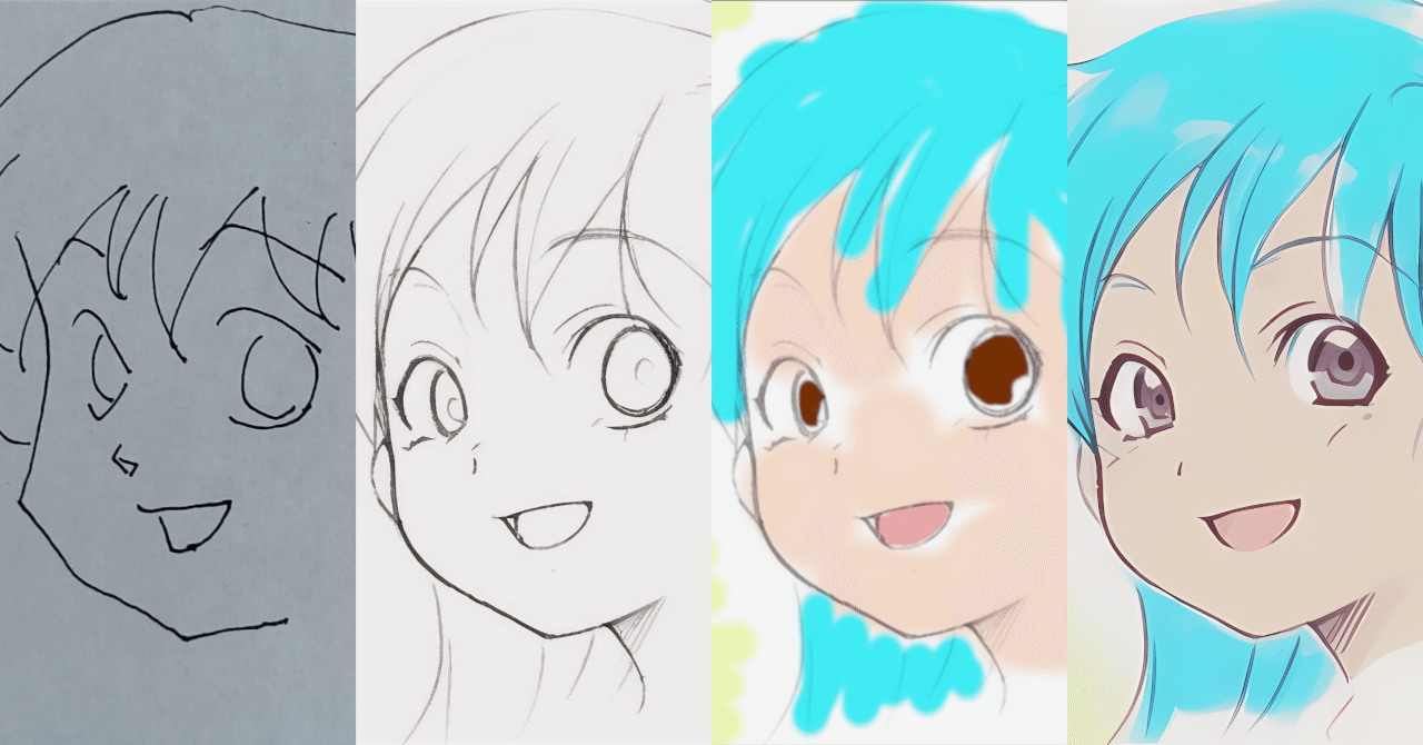 画像生成AI】手書きラフ画からカラーイラスト作成のワークフロー｜久道秀作