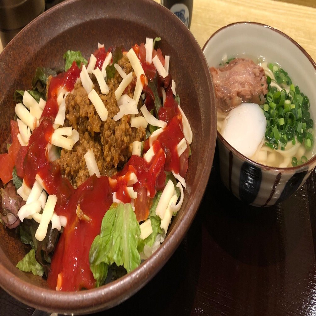 タコライス ミニソバ 琉球創喜 霞が関 店 本格沖縄そば専門店 琉球創喜東京都中央区八丁堀 千代田区霞が関 Note