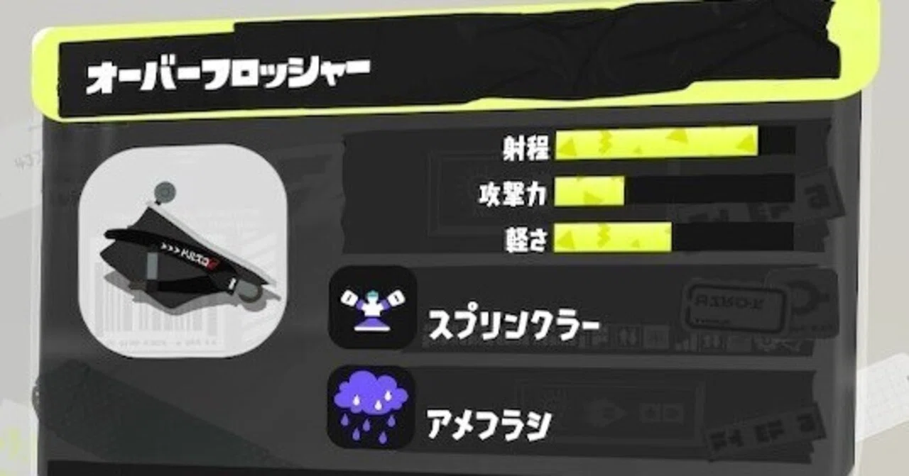 Splatoon 3 Weapon Range Memo｜駿河犬 忍