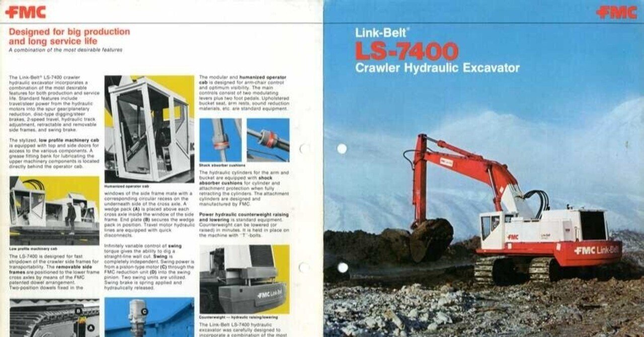 LINKBELT FMC LS7400｜建設機械化ライブラリー