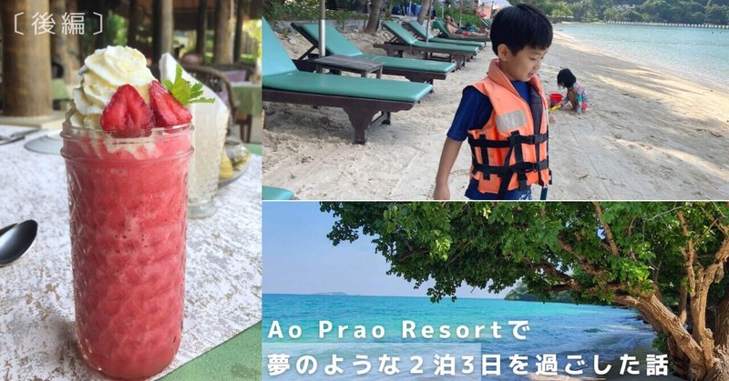 【タイ】Ao Prao Resortで夢のような２泊３日を過ごした話┊後編
