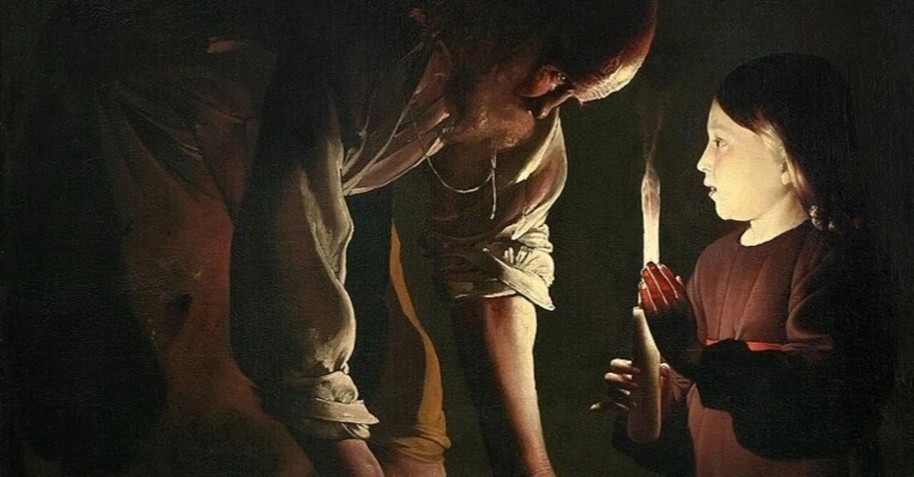 レ・ヴィルジナル　大工の聖ヨセフ 2個セット 大工の聖ヨセフ ラ・トゥール 絵画解説