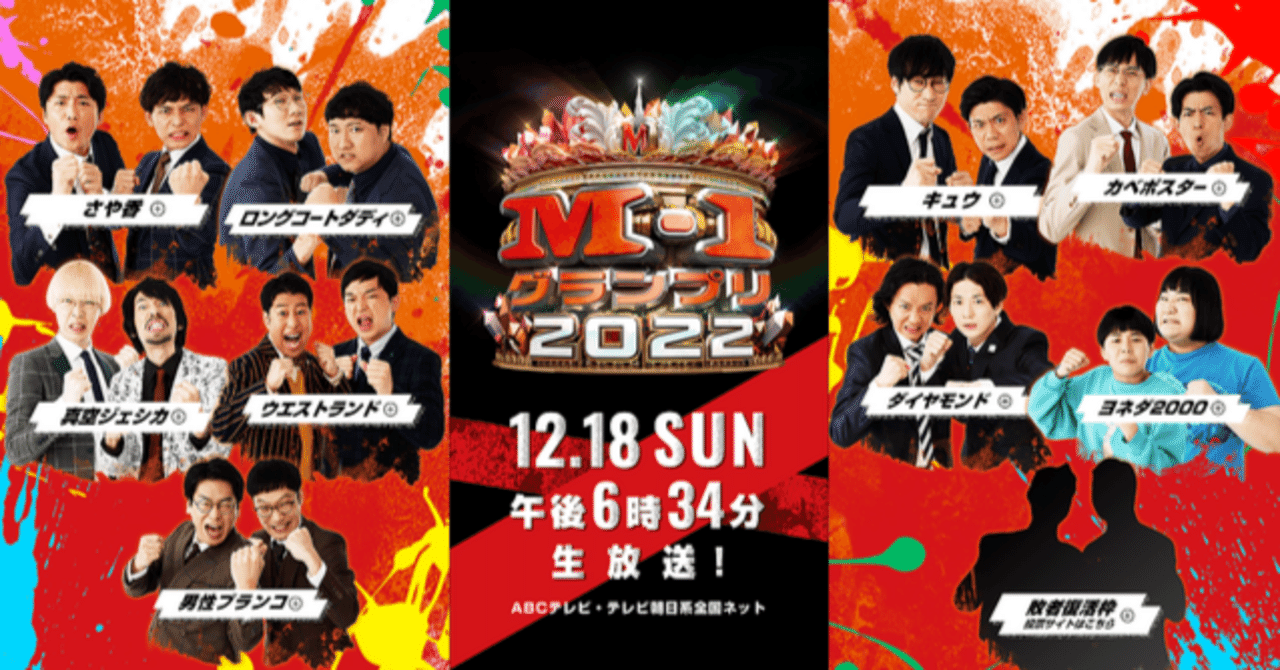 M-1グランプリ2022 各ネタ感想＆審査員寸評｜らくだ