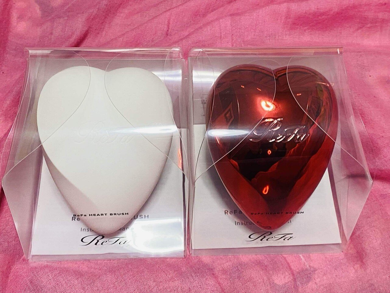Refa リファ ハート ブラシ シャインレッド1個&マットホワイト4個 Amazon | リファ ハートブラシ ReFa HEART BRUSH (シャイン