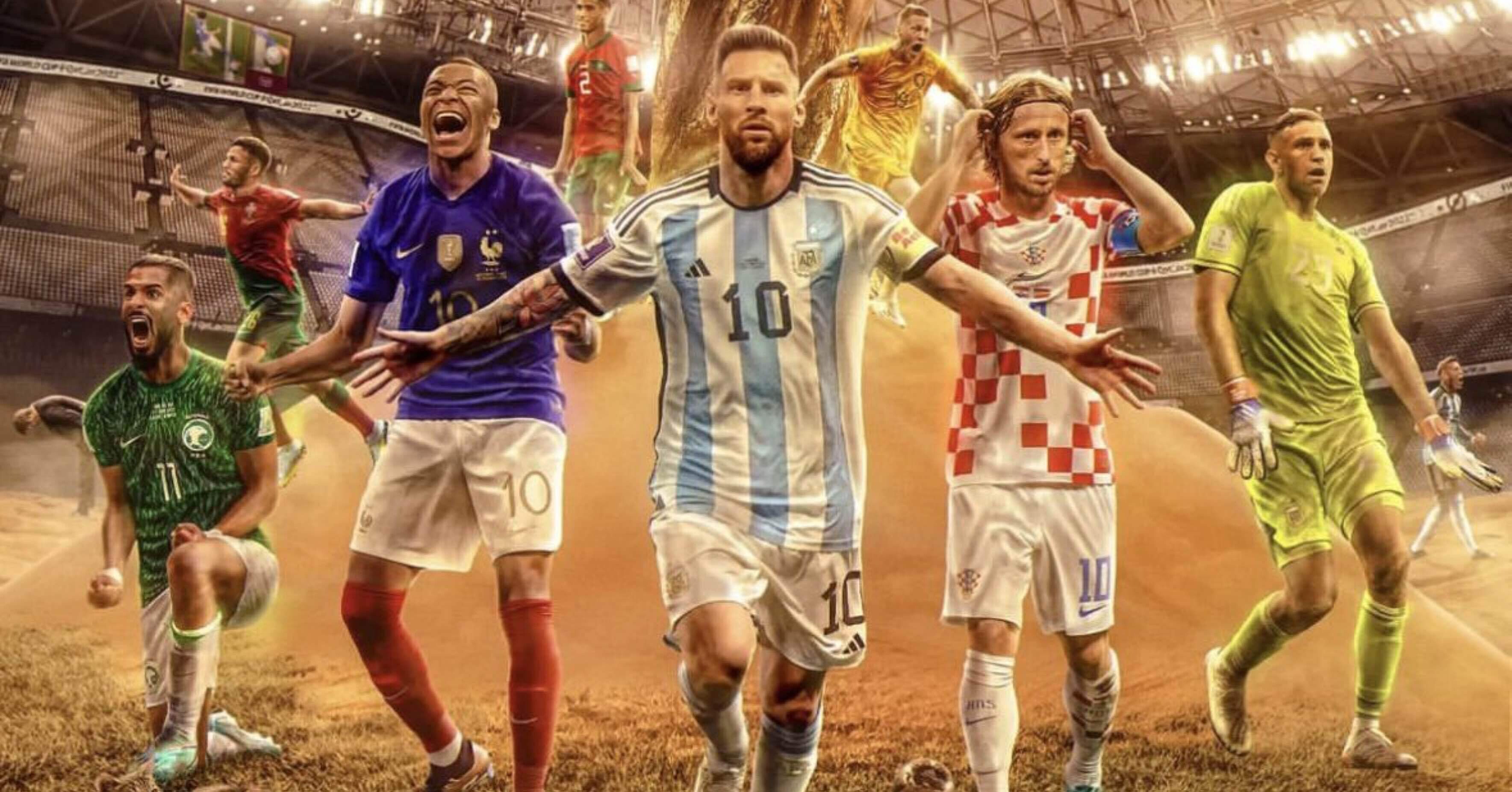 メッシ公式サイン入りトリビュートアートワーク:2022 FIFAワールドカップ d65cb1431c7d03b9a3c533a92f081b