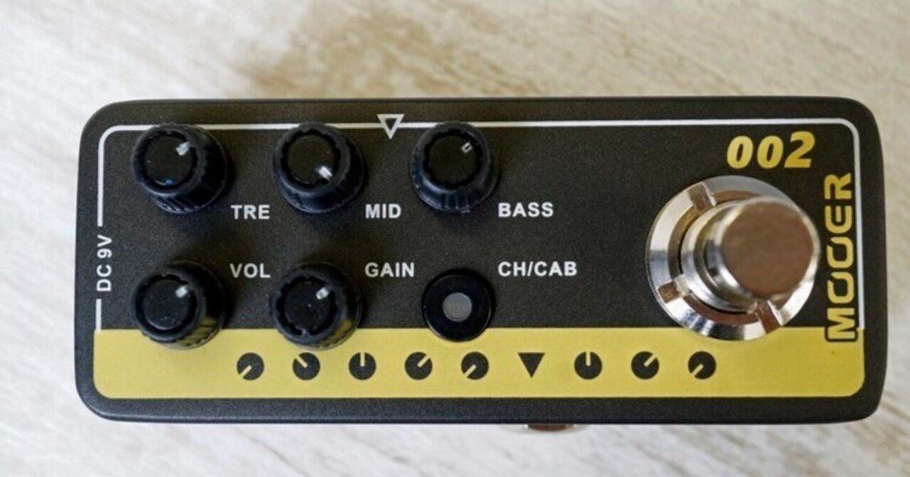 Mooer 002 micro preamp jcm900モデリング　プリアンプ Mooer Micro Preamp 002