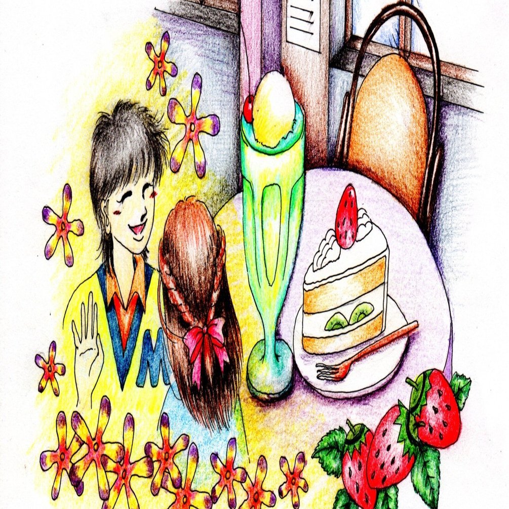 昭和のイラスト〜クリームソーダ〜｜あいまる