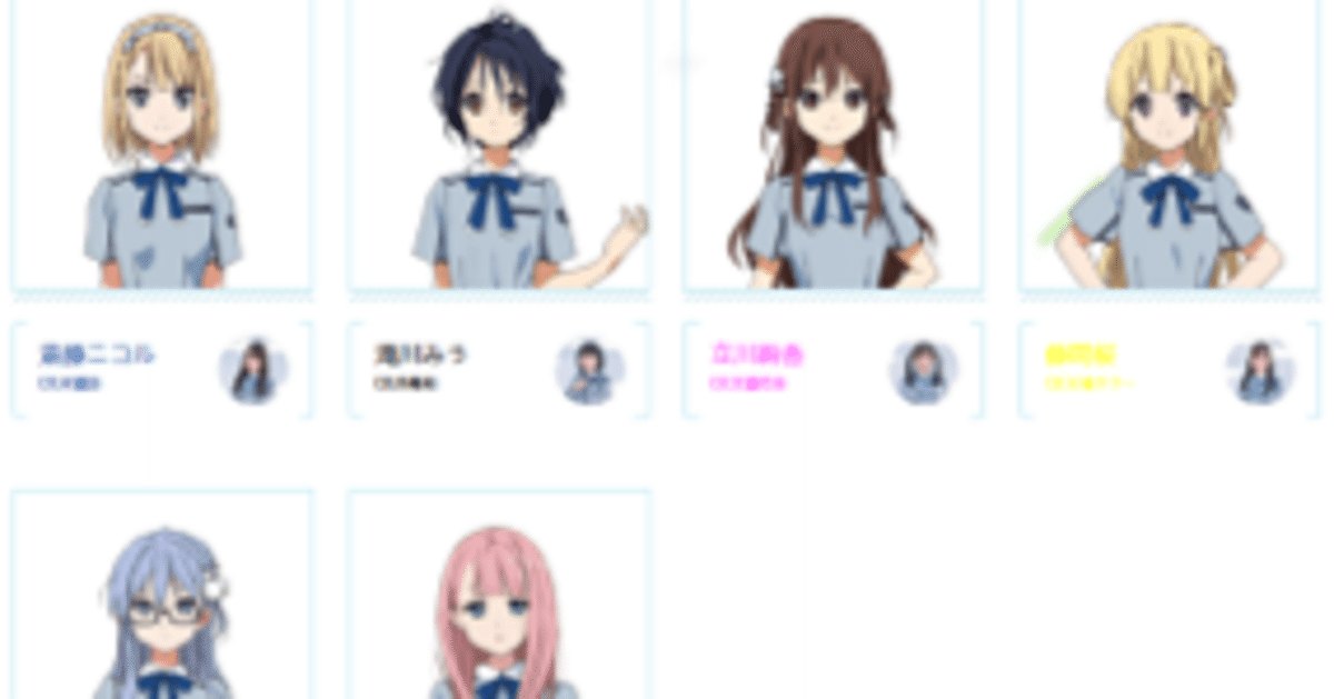 私の知る22/7(ナナブンノニジュウニ）の歴史～8人のキャラクター