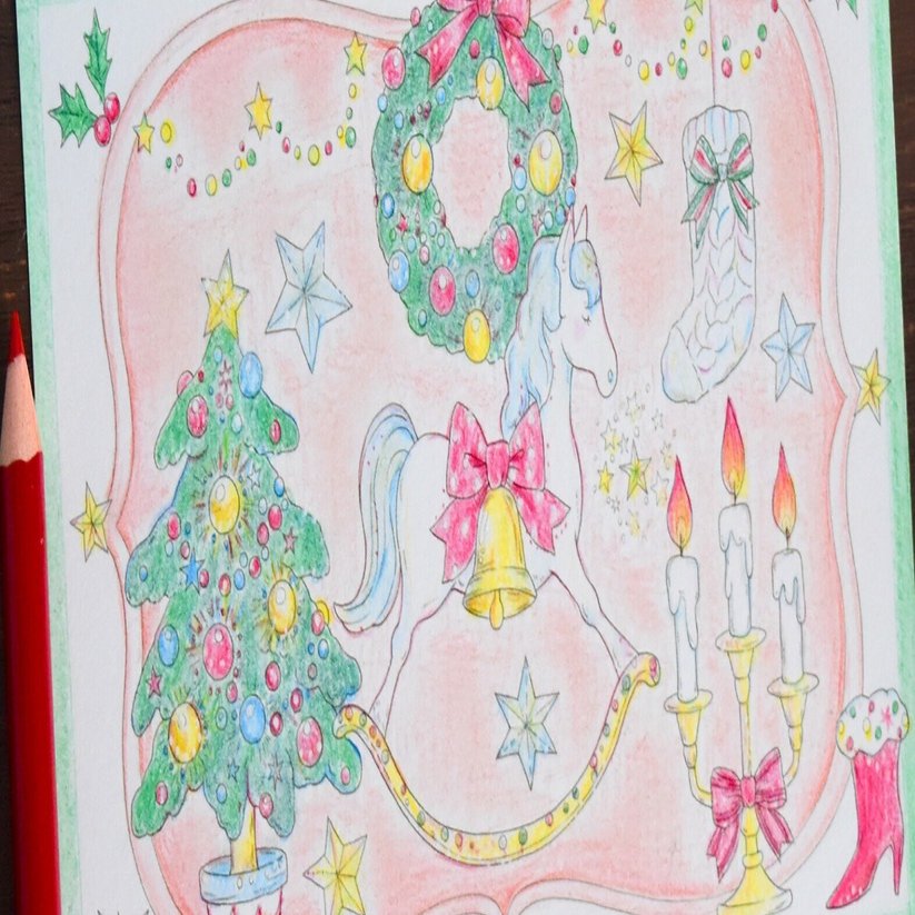 たけいみきさんの塗り絵 聖なる夜に やってみました みいゆ Note