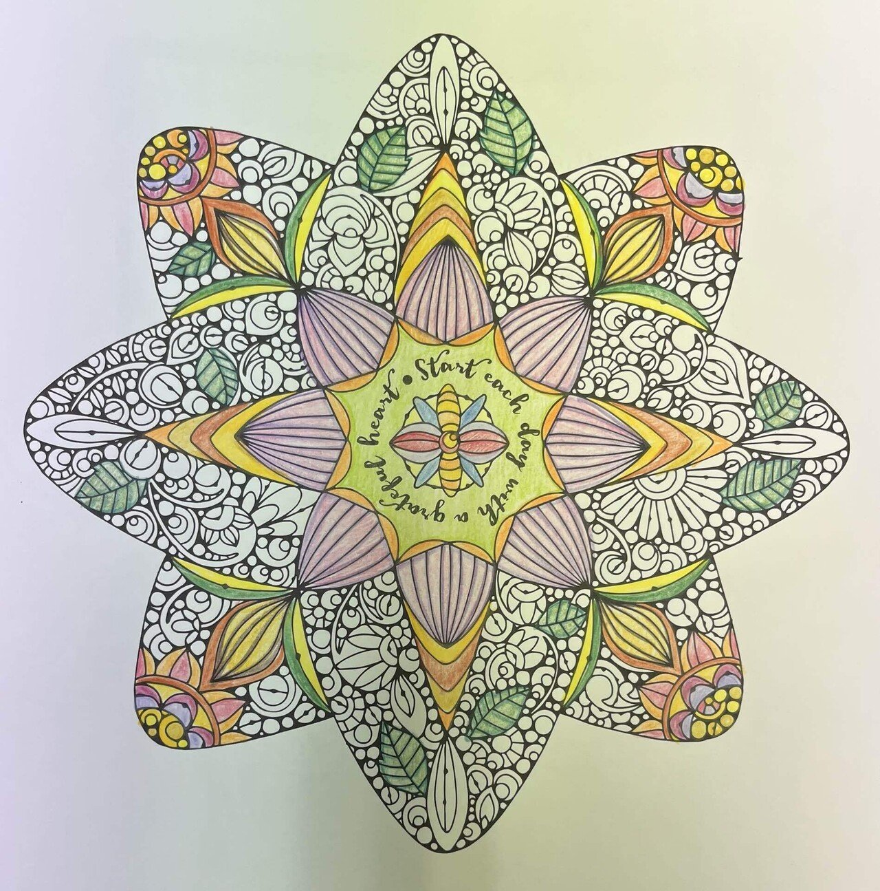 花模様マンダラ塗り絵が出来上がるまで。その24｜沙葉（sawa