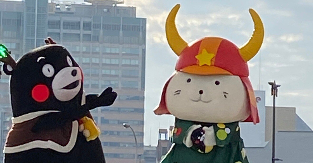 ひこにゃん3回目！〜くまモンwithモンタクロース11｜♭のぶ