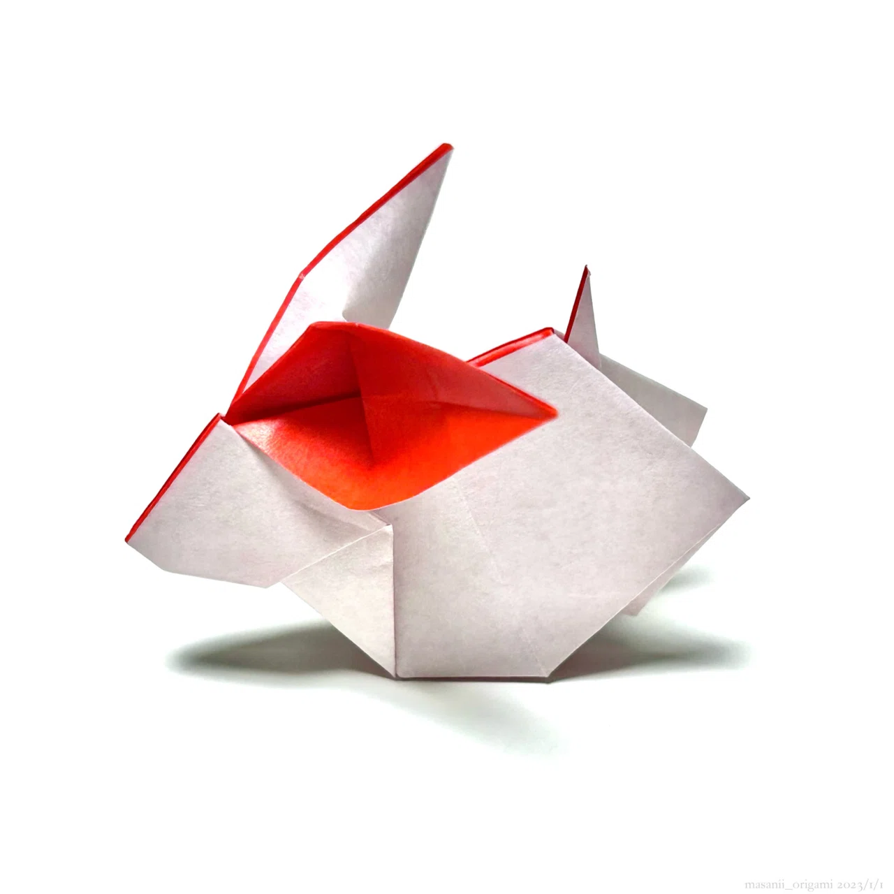 2023年、伝承折り紙の「うさぎ」で幕開け！／Traditional origami