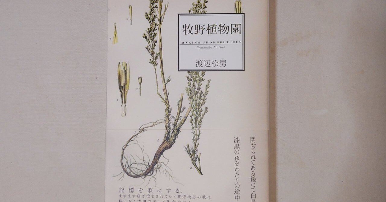 牧野植物園』渡辺松男（書肆侃侃房）｜川本千栄