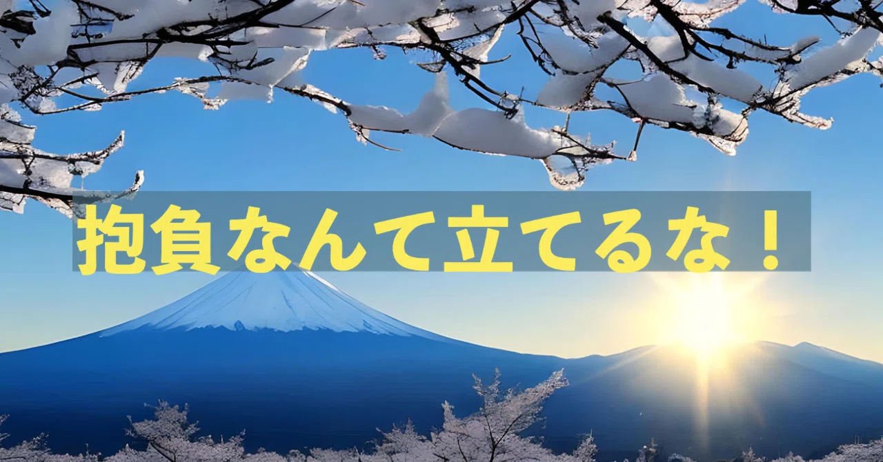 抱負 を 立てる
