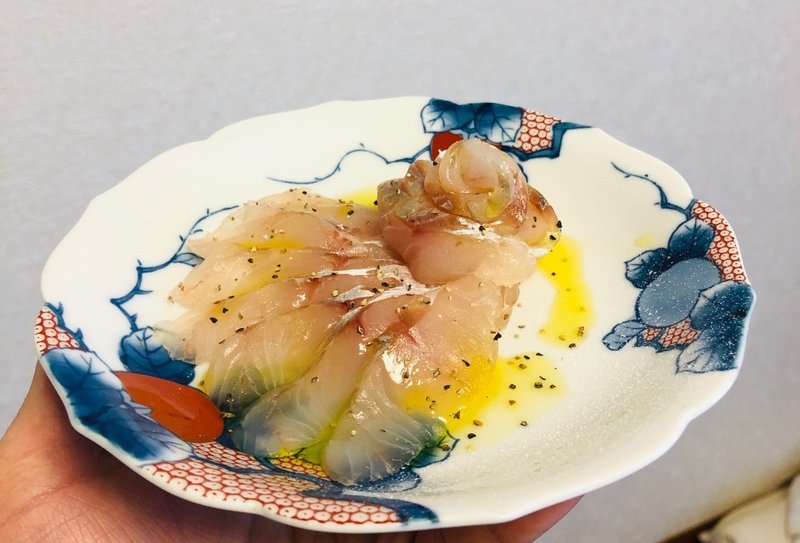 ホウボウのカルパッチョ ゆーたろー 和の料理人 Note