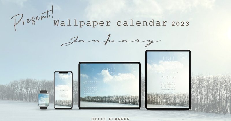 ❄︎ iPad&iPhone&AppleWatch❄︎壁紙カレンダープレゼント！