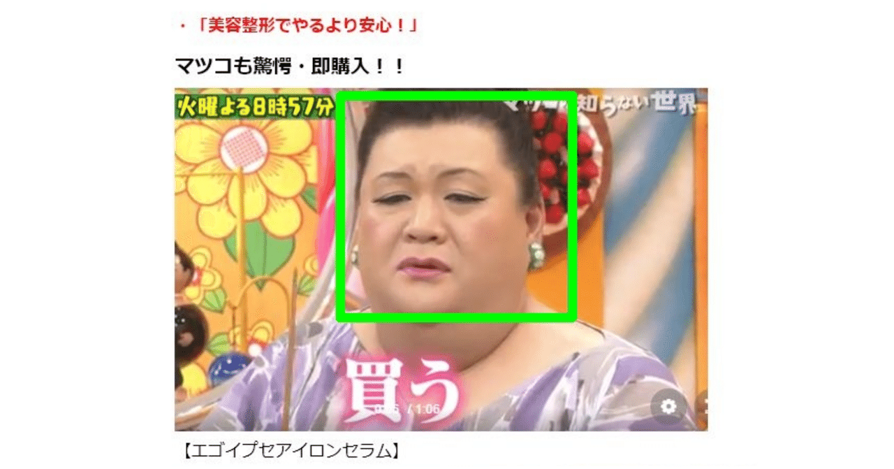 マツコ・デラックスさんの画像を盗用した広告｜kazuo dobashi