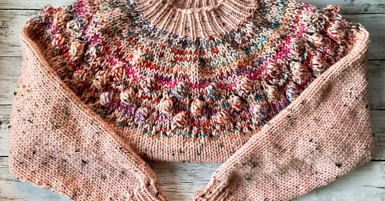 トップダウンセーターを成り行き任せに