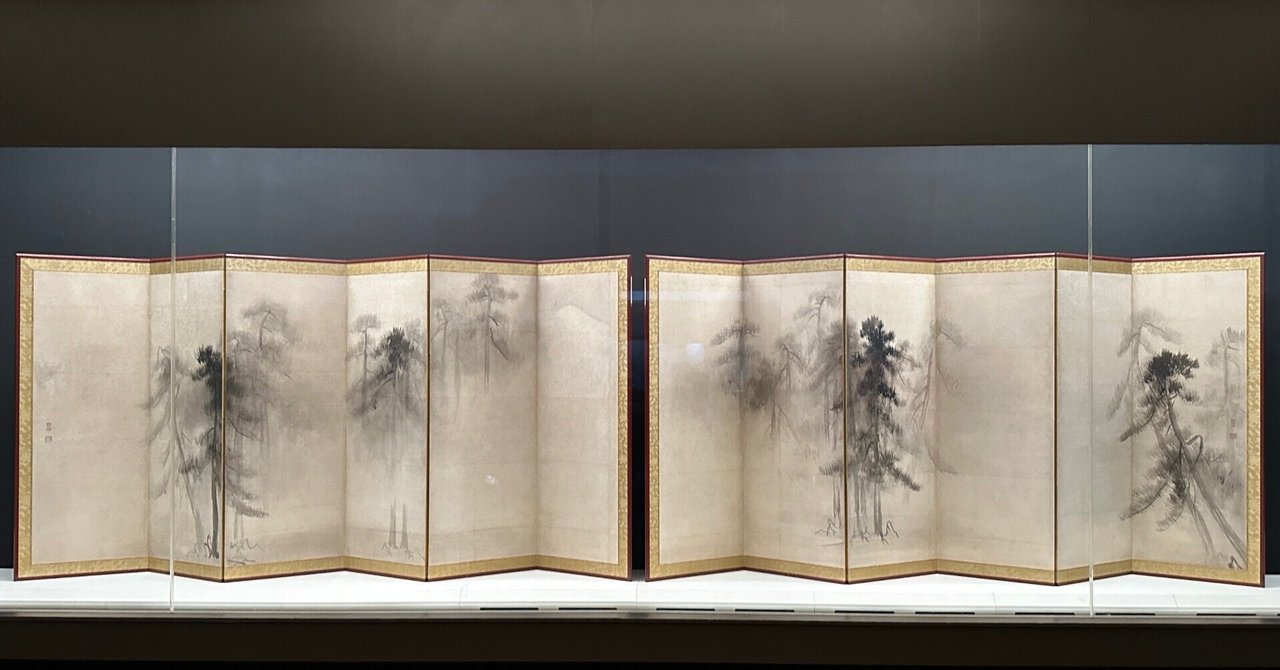 国宝 松林図屏風 複製 長谷川等伯 名画 複製画 二枚セット 美術品 国宝 松林図屏風 複製 長谷川等伯 名画 複製画 二枚セット 美術