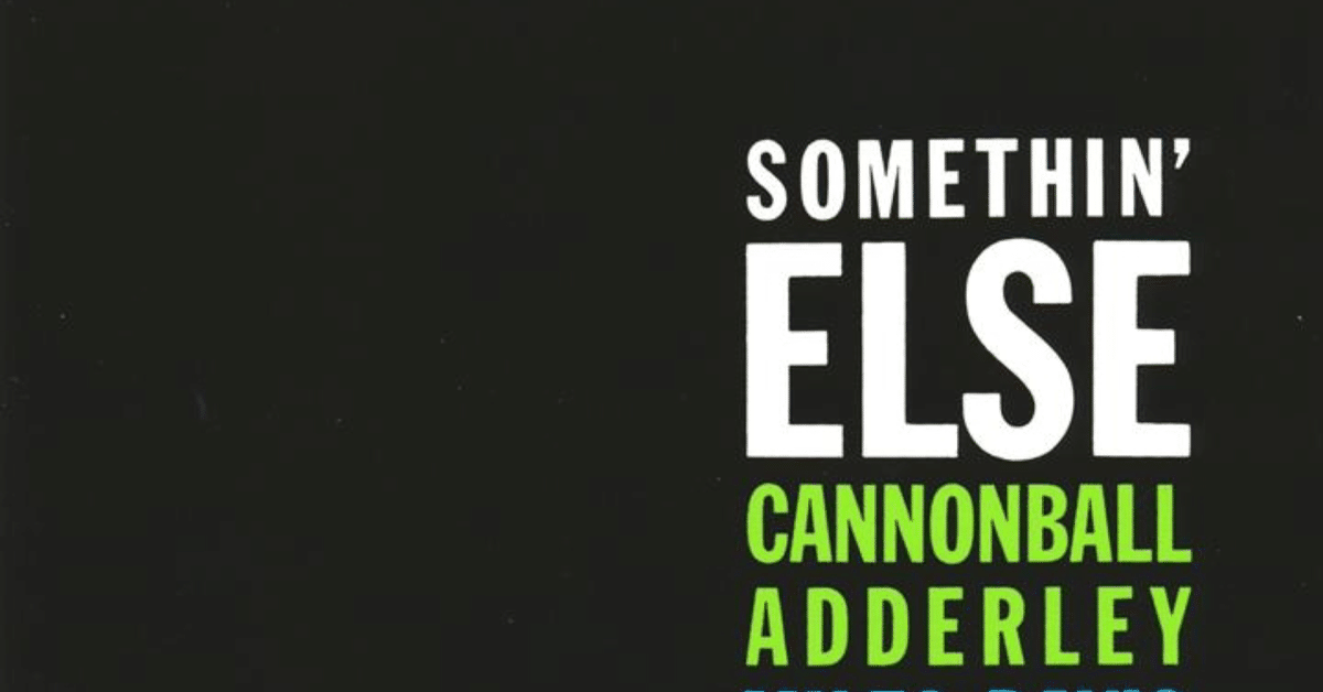 Cannonball Adderley – Somethin' Else – CD (Album, Reissue