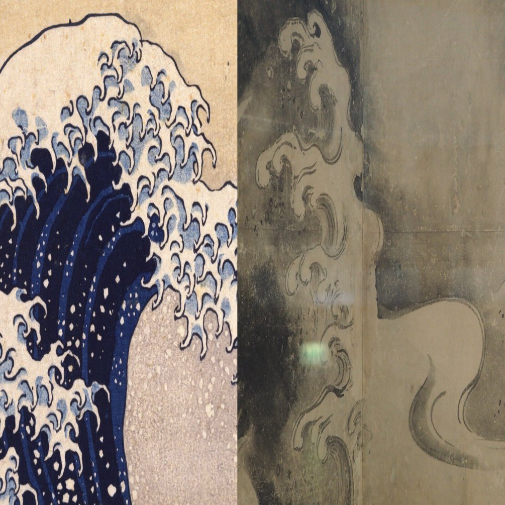葛飾北斎と俵屋宗雪をつなげる「波」の表現 @東京国立博物館｜かわかわ