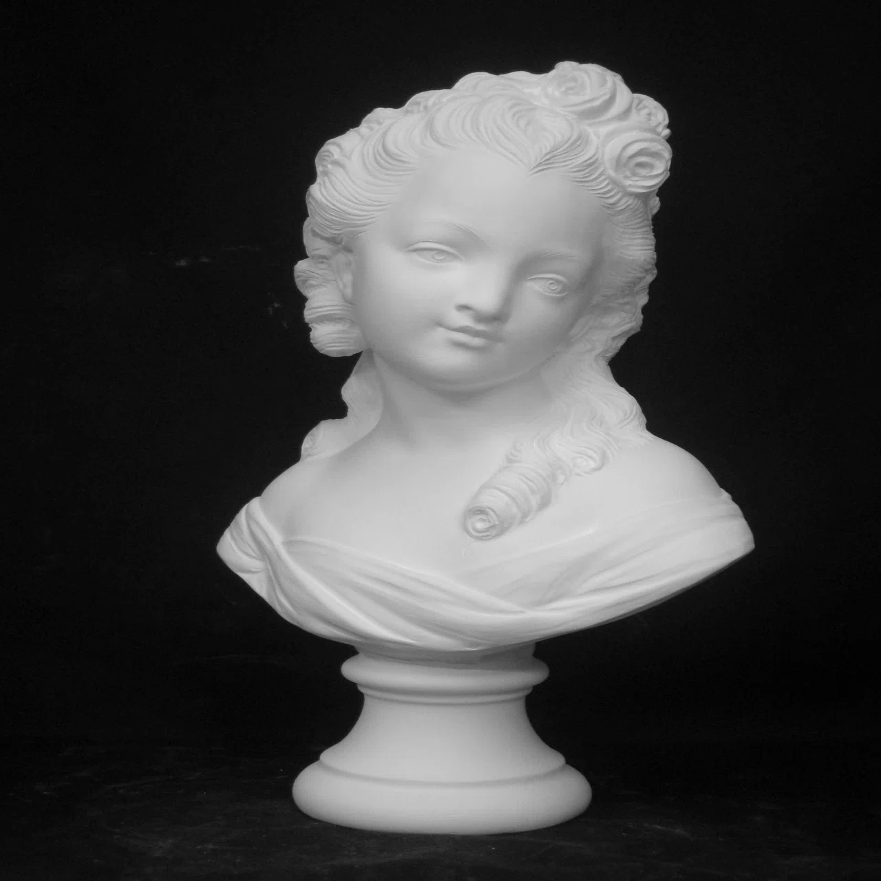 K-180 Bust of a Girl with a Rose｜石膏像ドットコム（脇本）