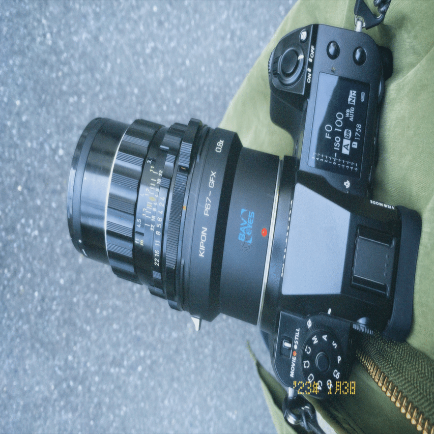 Kipon baveyesフォーカブルリダクション、P67-GFX 0.8x、Fujifilm gfx