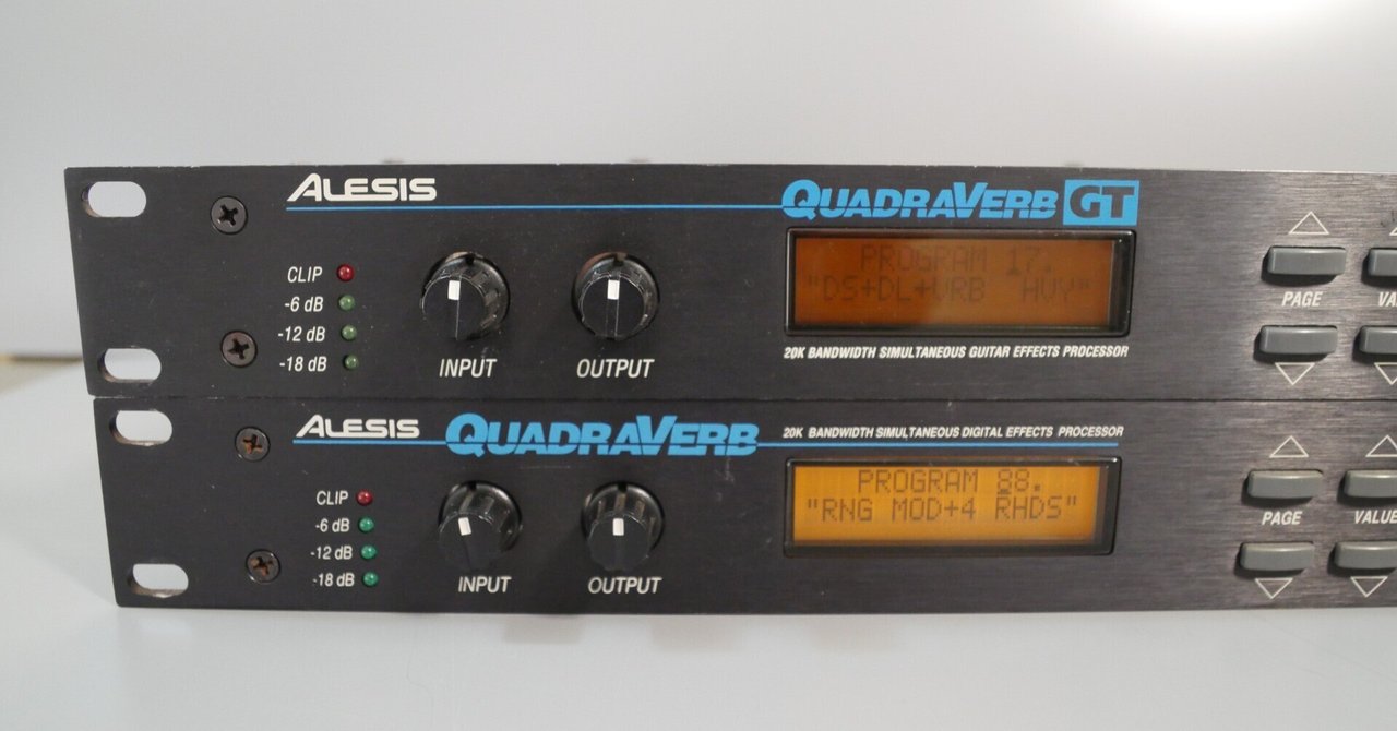 まさかの2台目ゲット、ALESIS QUADRAVERB、今度は「GT」|Ryo Kimura まさかの2台目ゲット、ALESIS QUADRAVERB、今度は「GT」|Ryo Kimura