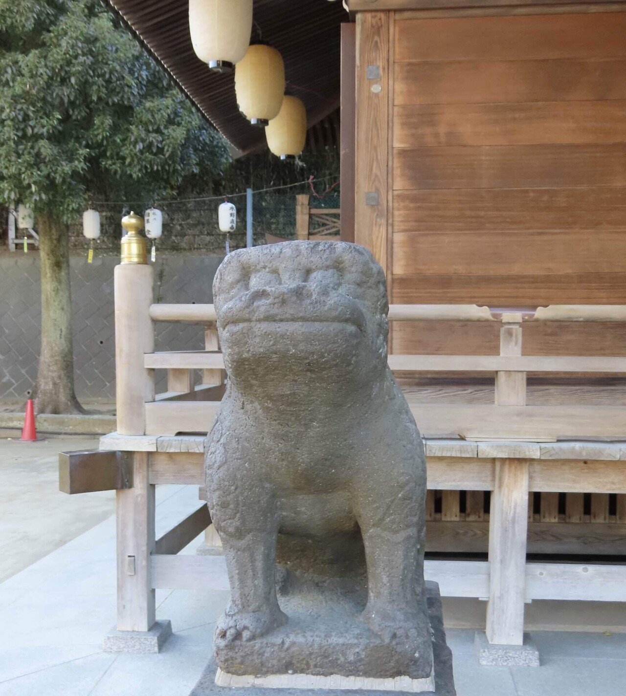 伊勢神宮杉犬の形の置物T129 石茂型狛犬 | Ishimo Style Komainu