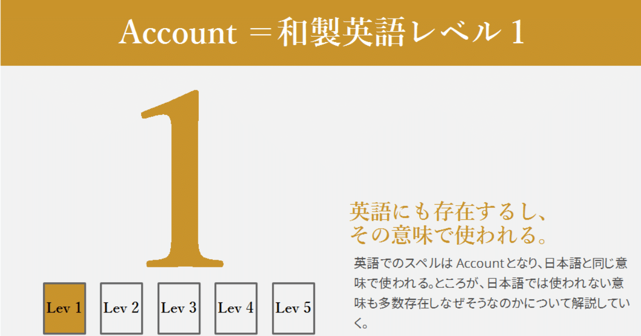 書き途中【アカウント】よく作るけど、元々は数えるという意味だった(ハートに刺さるカタカナ英語解説 Vol.5)｜グローバルなスローバル ＠物語のある英語