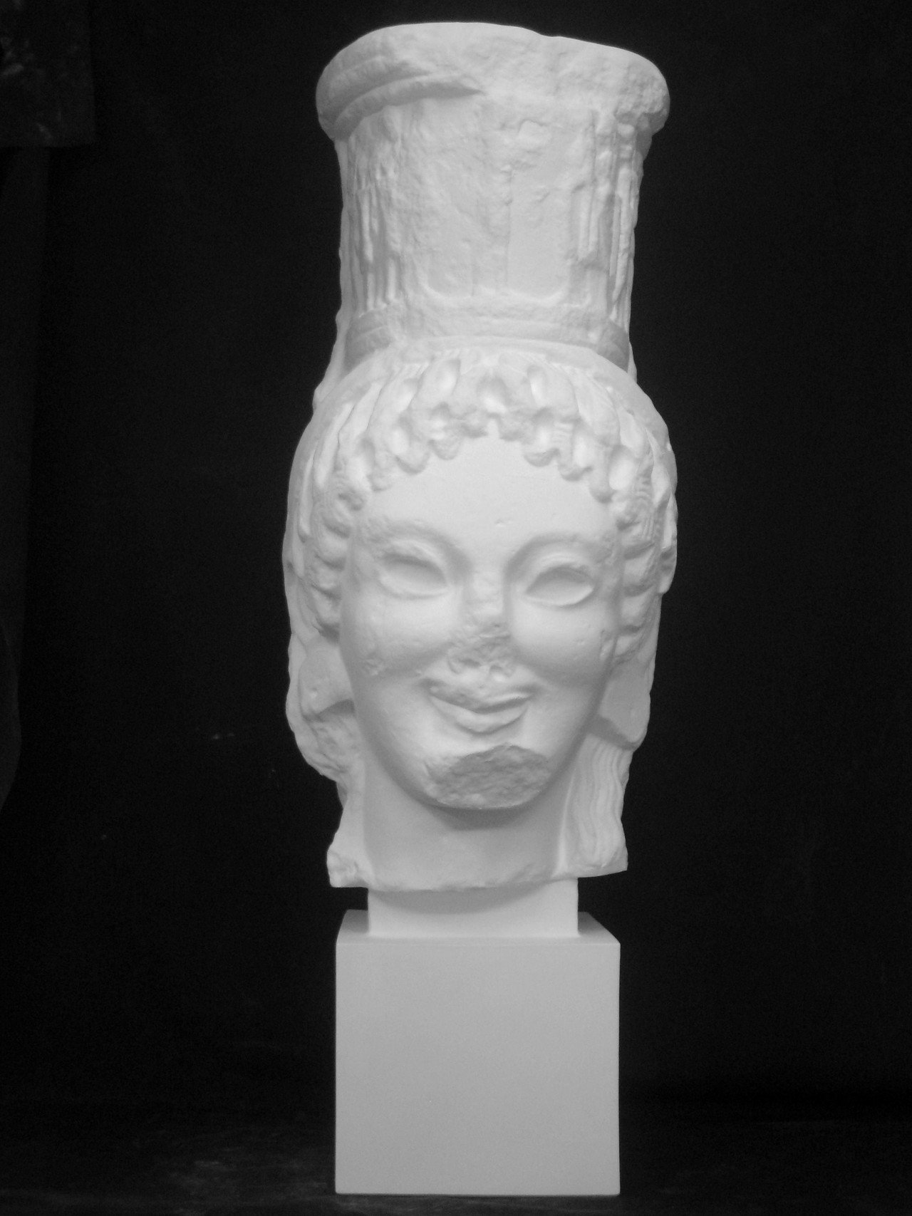 石像彫刻顔面部 先史時代伝世 収蔵品 　Ｊ0215Ｊ □観心・時代旧蔵□B2534北魏時代 青石半身仏 青石細工彫刻