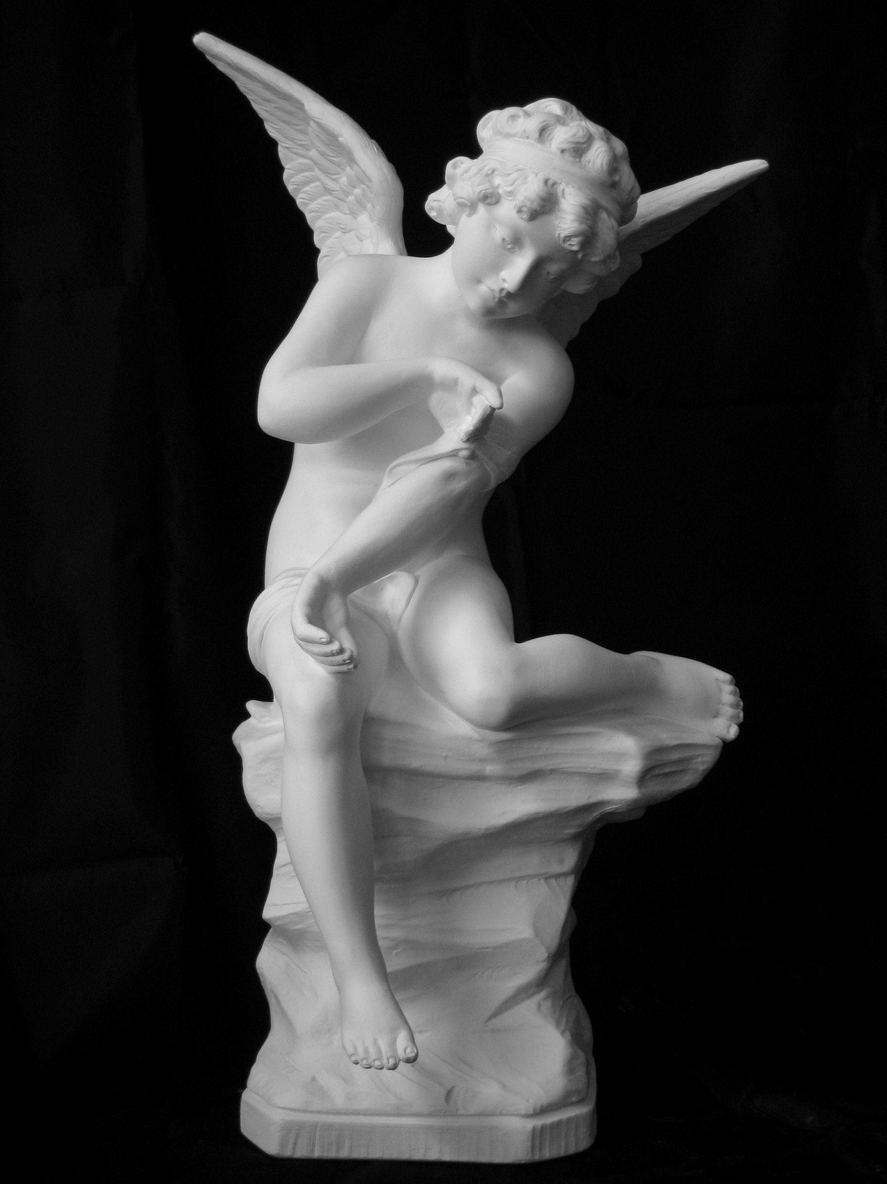 N-023 天使座像｜石膏像ドットコム（脇本）