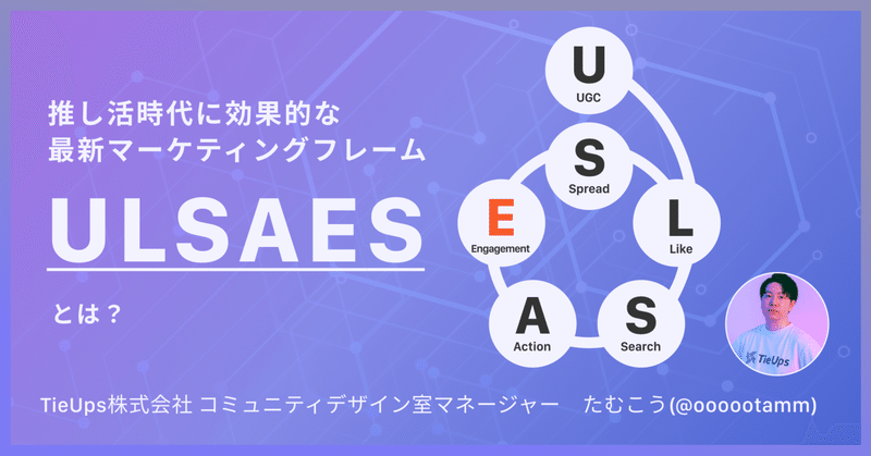 推し活時代に効果的な最新マーケティングフレーム「ULSAESモデル」とは？