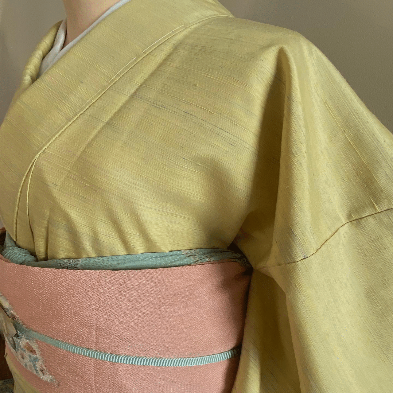 新田秀次作紅花紬着物｜夢吉きもの