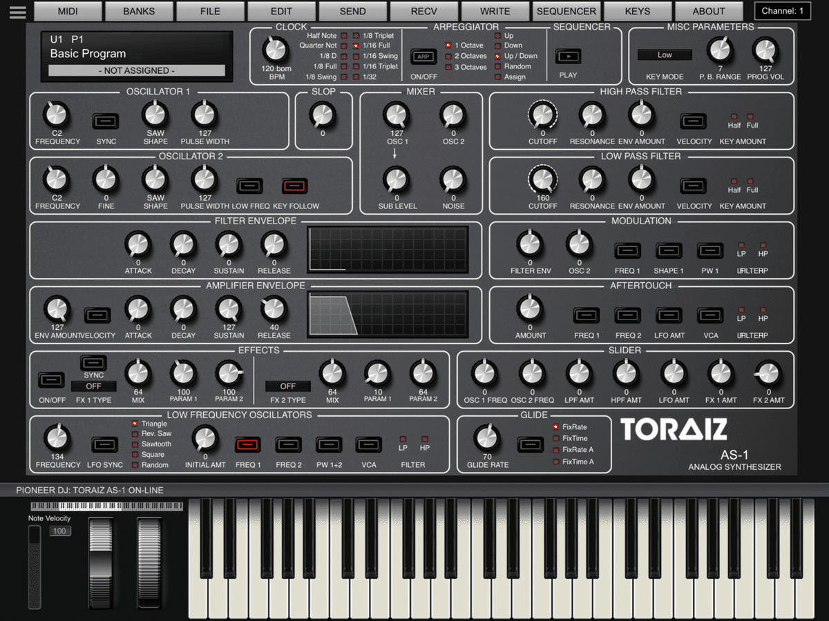 新品LP2枚組 torae DJ Premier TORAIZ AS-1専用のプログラムエディット・アプリケーション