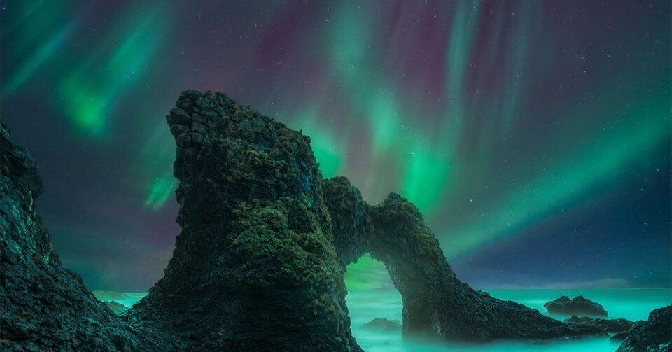 巨大な渦巻きオーロラ｜yasu