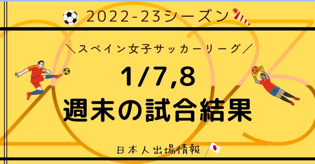 2023年初戦【試合結果🇪🇦🇯🇵⚽】ウエスカ桑原今季15ゴール目もチームは今季初敗戦、サラマンカ高瀬も3ゴール目｜minote