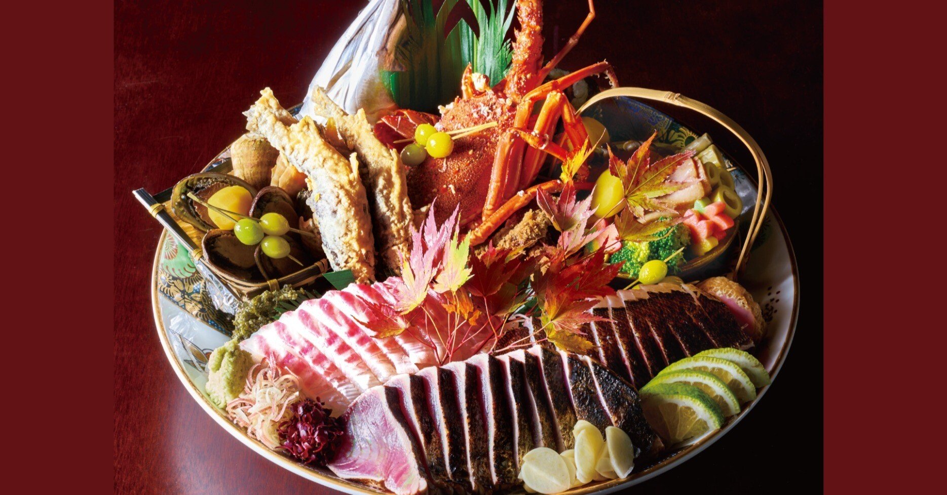 土佐の皿鉢料理】華やかな皿にあふれんばかりの山海の幸（高知県高知市