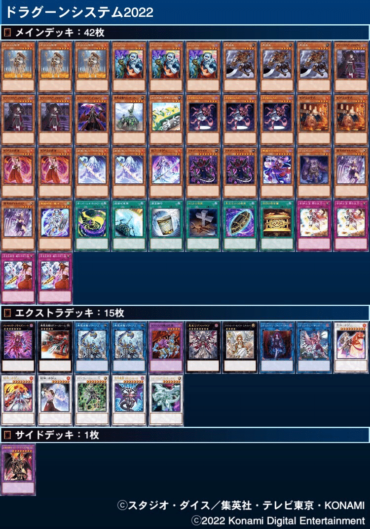 遊戯王/カジュアル】「ドラグーンシステム2022」デッキ解説｜きりみ