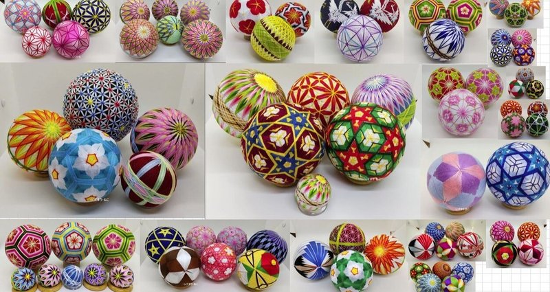 ハンドメイド手毬3点セット ハンドメイド 手毬 手鞠 手まり 2個セット 七五三 初節句 - ❁chanroom