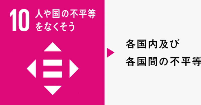 ＜No.20＞SDGsの各ゴール解説⑩        目標10：人や国の不平等をなくそう