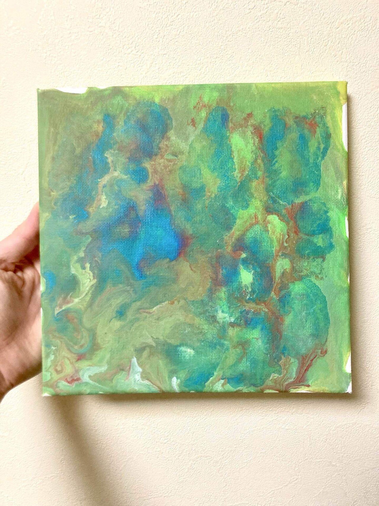 絵の具アート 虎のまなざし ・ サイズF6 水彩紙、アクリル絵具 ・ 虎さんの優しい