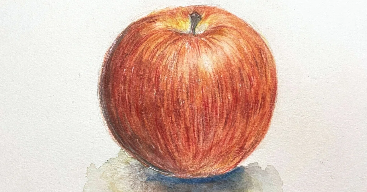 【色鉛筆画】りんご リンゴ | 色鉛筆画はじめました