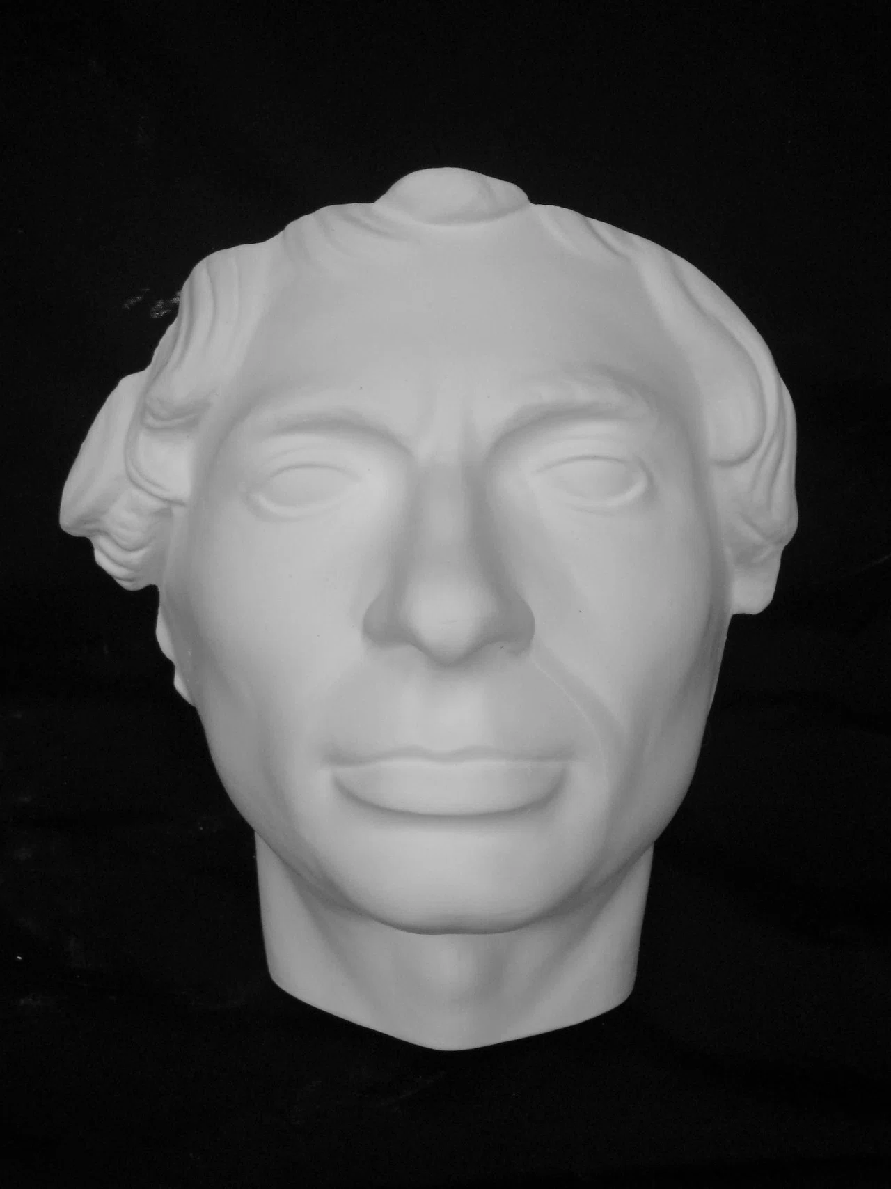PLASTER MASK◎ART＞石膏像＞ベロッキオ｜顔面像｜◎L8-YA290 M-460 ベロッキオ半面（マキャベリの肖像）｜石膏像ドットコム（脇本）